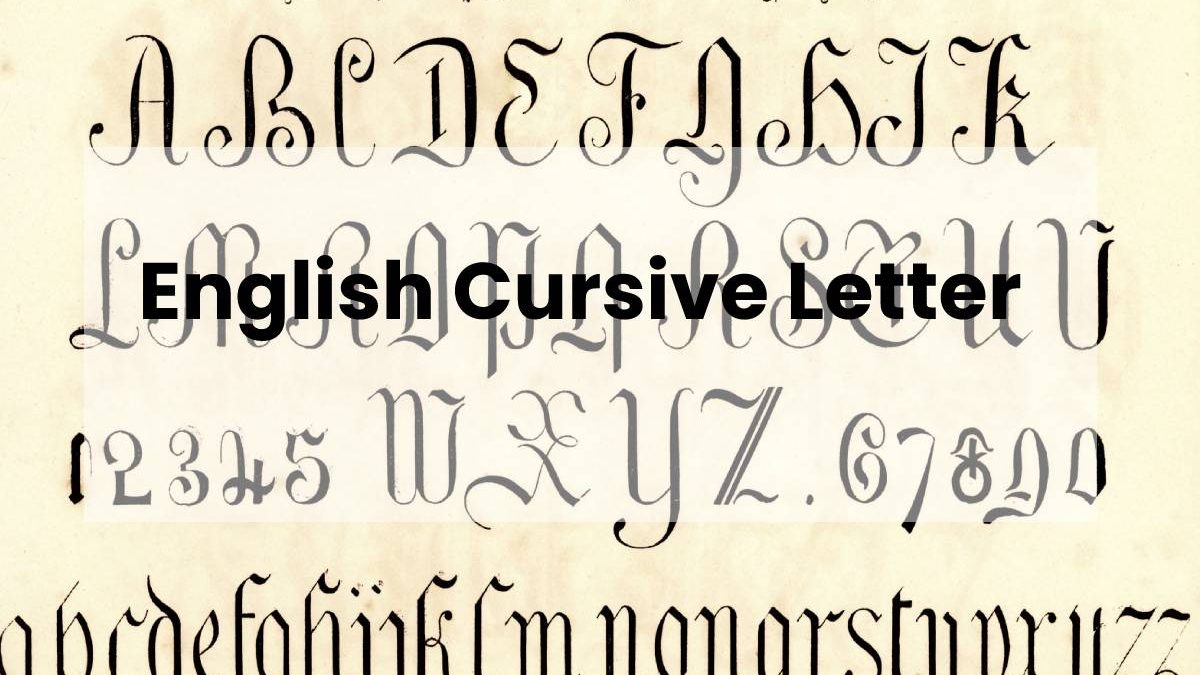 English Cursive Letter